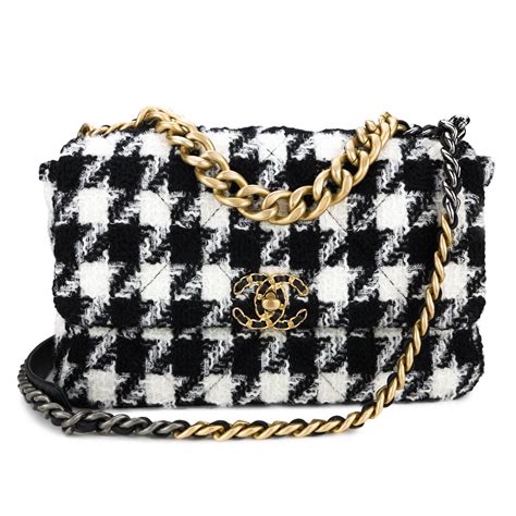 discounted classic black and white chanel purse|Black Chanel purse for sale.